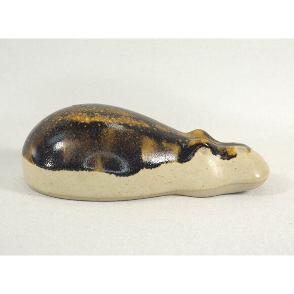 Vintage Studio Pottery Hippopotamus Figurine African Hippo Animal Figurine - Picture 3 of 6